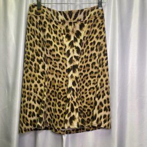 Vintage Roberto Cavalli Leaopard Print Skirt